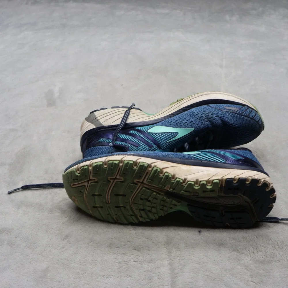 Brooks Womens 8.5B Athletic Shoes Blue Adrenaline GTS 18 Mesh Running Training - Picture 7 of 15